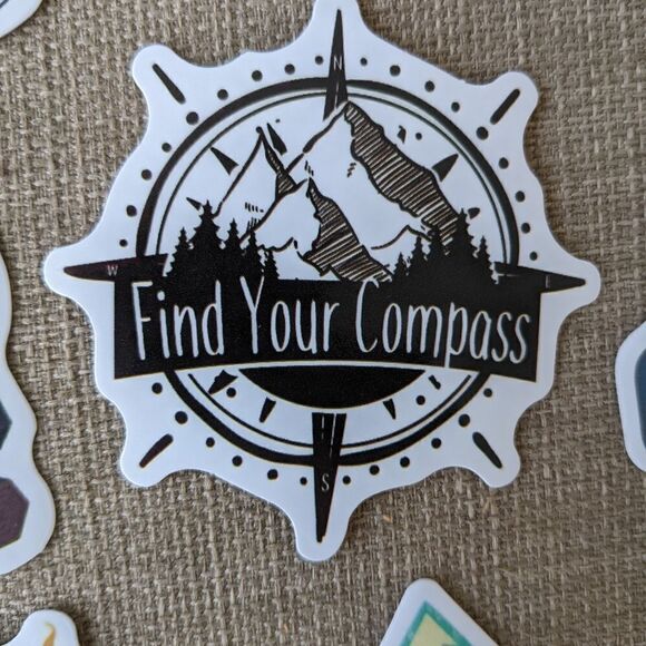 Hiking trail adventure inspired outdoor stickers set of 10 pcs New H011 - Picture 3 of 5